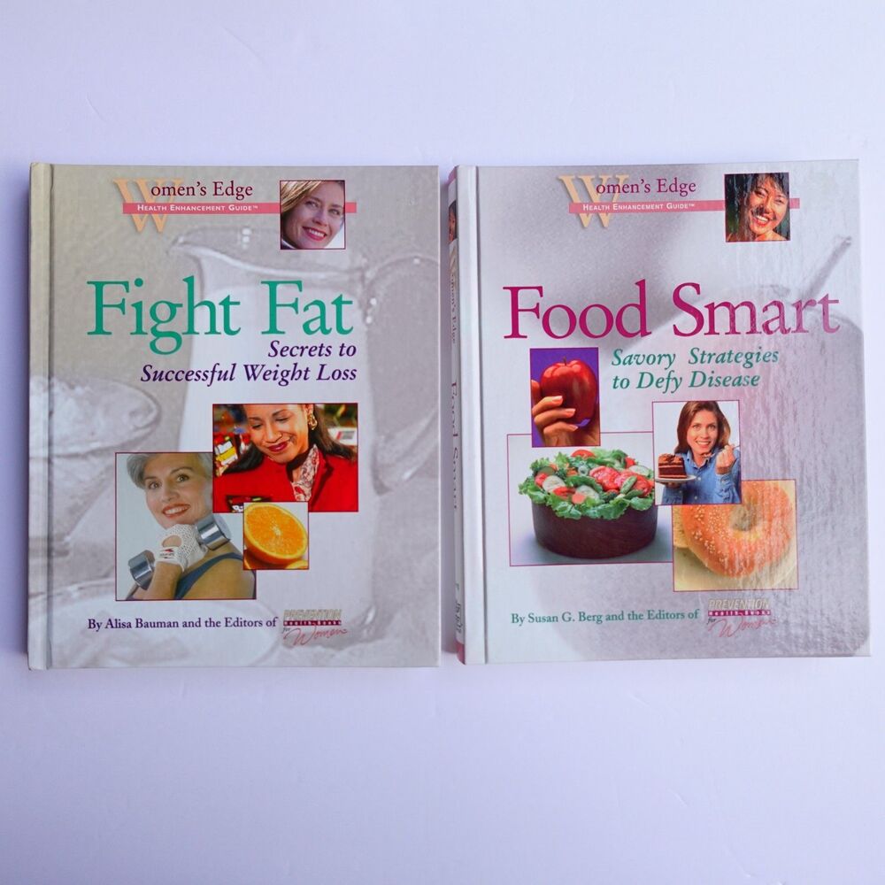 Lot of 2 Women's Edge Health Enhancement Guide Books Fight Fat & Food Smart